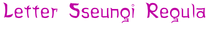 Letter Sseungi Regular
